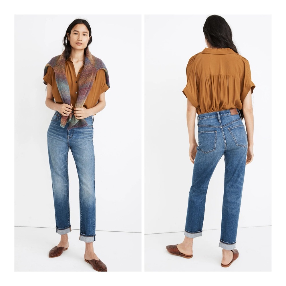 Madewell Women's Size‎ 24 Classic Straight Jeans In Ives Wash Selvedge Edition